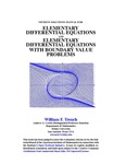 Student Solutions Manual for Elementary Differential Equations and Elementary Differential Equations with Boundary Value Problems by William F. Trench